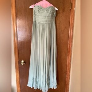 J. Crew strapless sweetheart neckline gown.